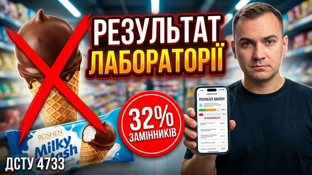 Не 100% молока: у морозиві Roshen виявили фальсифікат (відео)