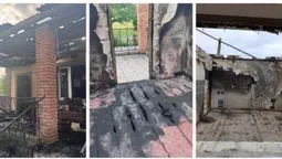 На Волині від удару блискавки згорів будинок медика «швидкої» (фото)