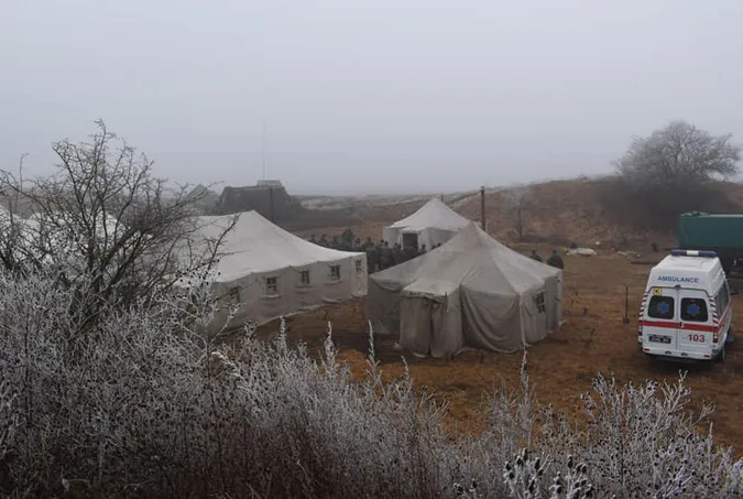 Як луцькі гвардійці тренуються у польових умовах (фото)