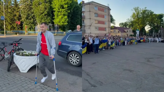 У Володимирі зустріли звільненого з полону Захисника Володимира Оліфирука (відео)