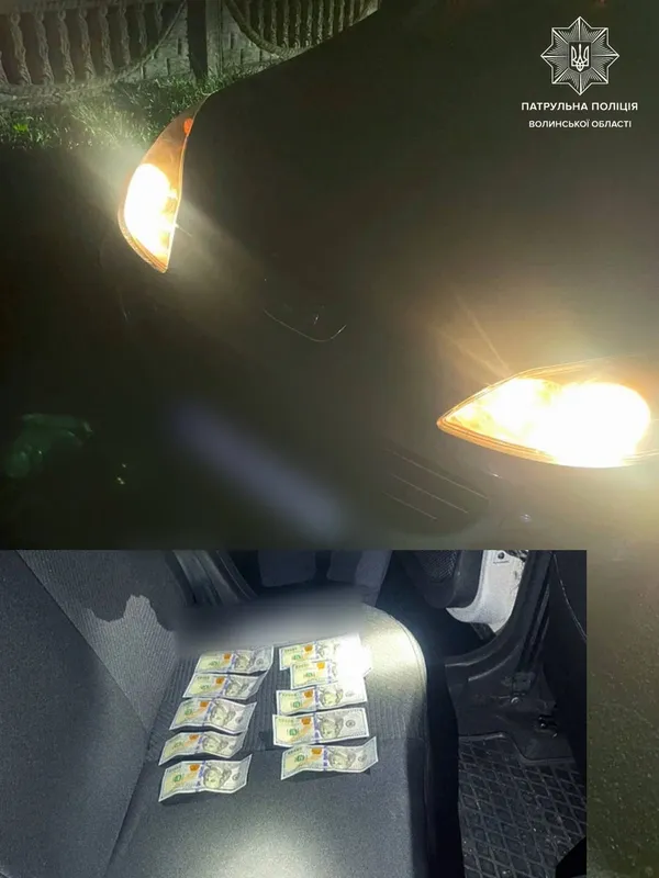 На Волині п'яний водій хотів «порішати» з патрульними за 1000 доларів