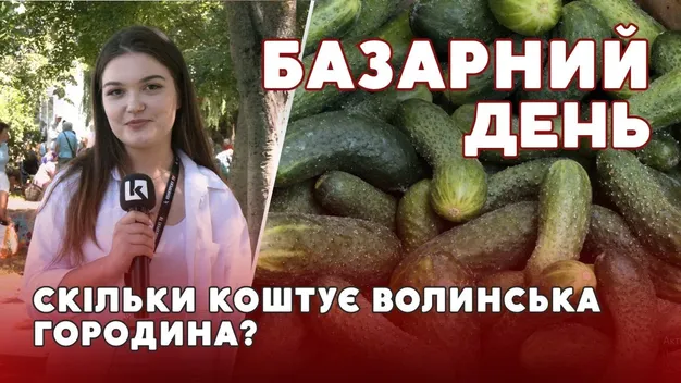 Неврожайний рік: ціни на огірки, помідори та кабачки на луцькому ринку (відео)