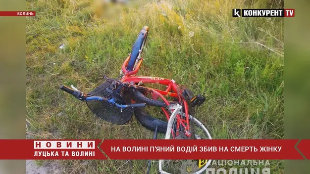 На Любомльщині п'яний водій збив велосипедистку – жінка загинула (фото, відео)