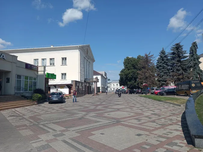 У центрі Луцька зріжуть стару ялинку, яка висохла (фото)