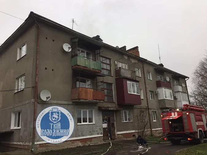 У Володимирі-Волинському – пожежа у житловому будинку (фото)