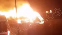 У селищі Луцького району загорілась господарська споруда (відео)