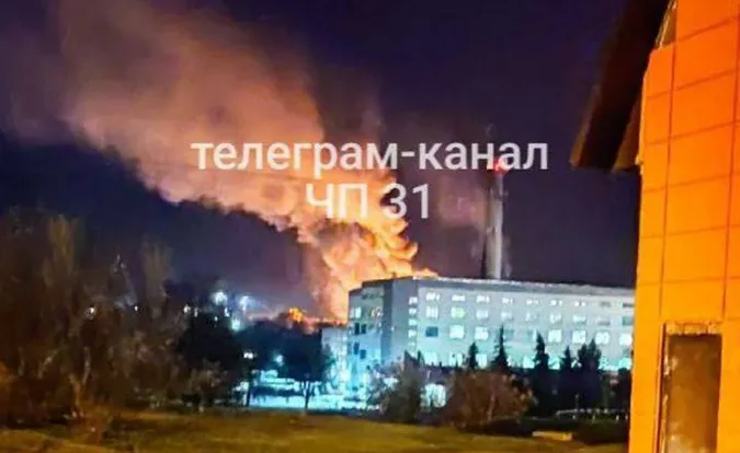 У Білгородській області в росії вибухнув склад боєприпасів