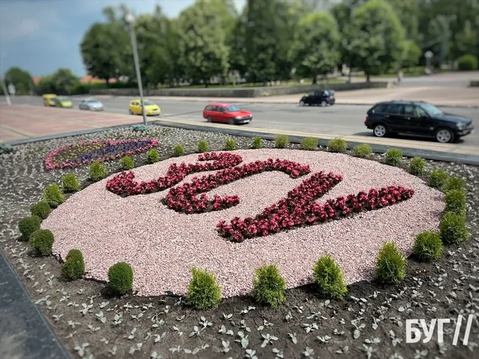 У Нововолинську на алеї Героїв висадили патріотичну клумбу (фото)