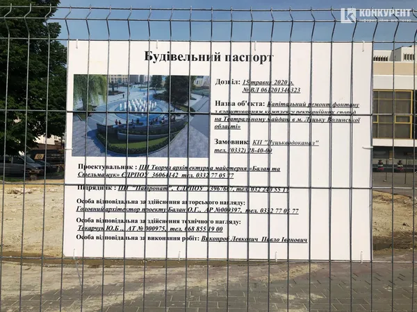 Окраса Луцька за дюжину мільйонів: як ремонтують фонтан у центрі (ФОТО)