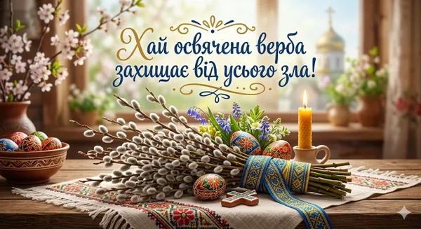 З Вербною неділею: гарні листівки та привітання