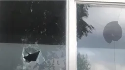 На Волині вандали пошкодили вікна ліцею (відео)
