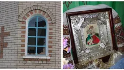 На Волині малолітні вандали закидали капличку вазами з могил та бруківкою (фото)