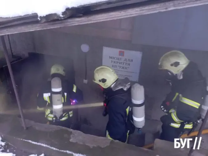 У Володимирі сталася пожежа в укритті (фото)