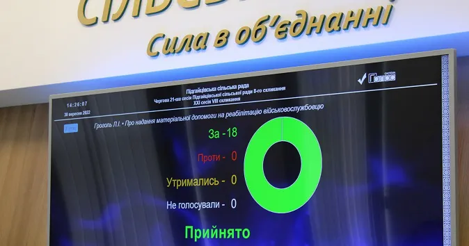 Підгайцівська сільрада виділила кошти на реабілітацію звільненому з полону азовцю (фото)